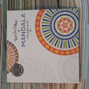 Mandala Coloring Book Color De-Stress Great Gift De-Stress Travel 72 Pages New